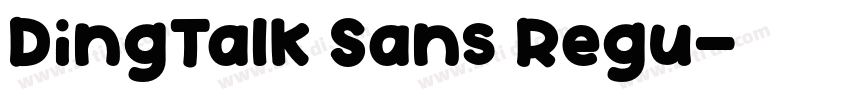 DingTalk Sans Regu字体转换